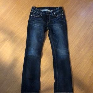 Silver Jeans women’s Elyse Slim Boot Size 27/31 dark wash